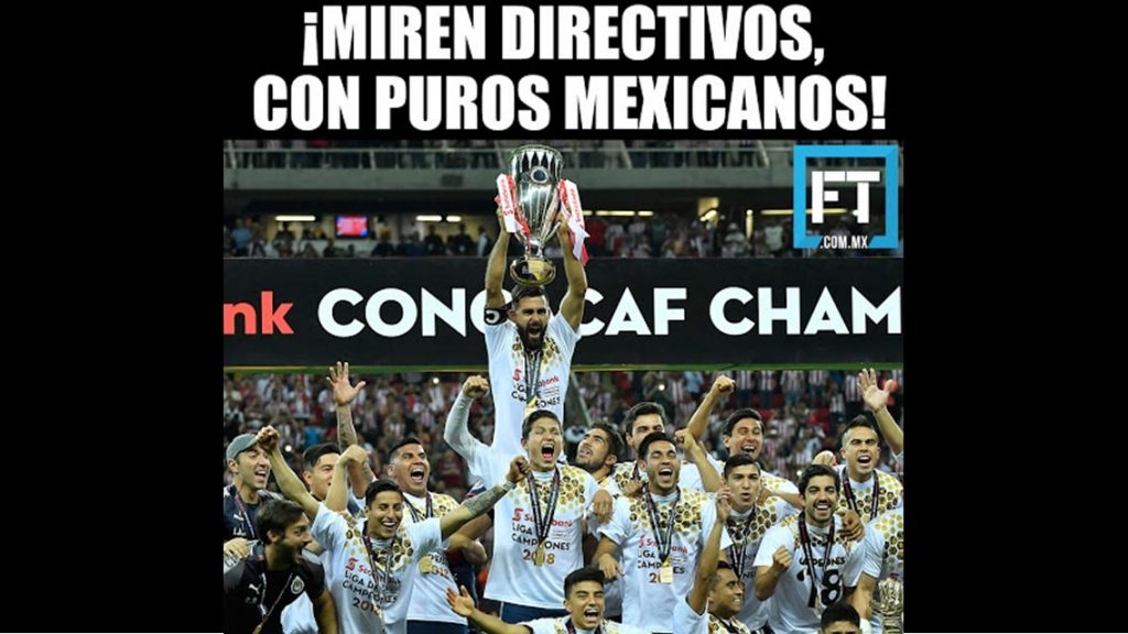 Los memes del título de las Chivas en la Concachampions