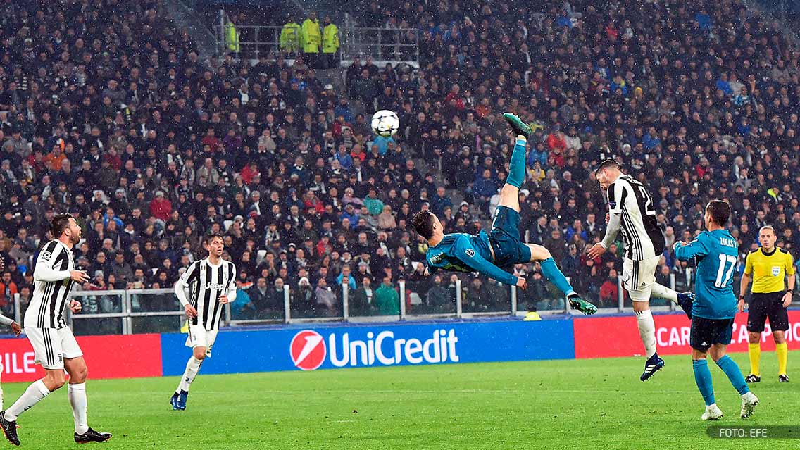 La chilena de Cristiano Ronaldo elegido el mejor gol de la UEFA