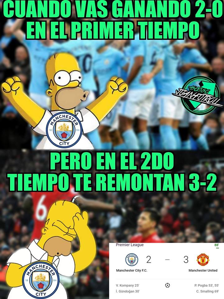 El United paró la fiesta del City en el campo y los memes 4