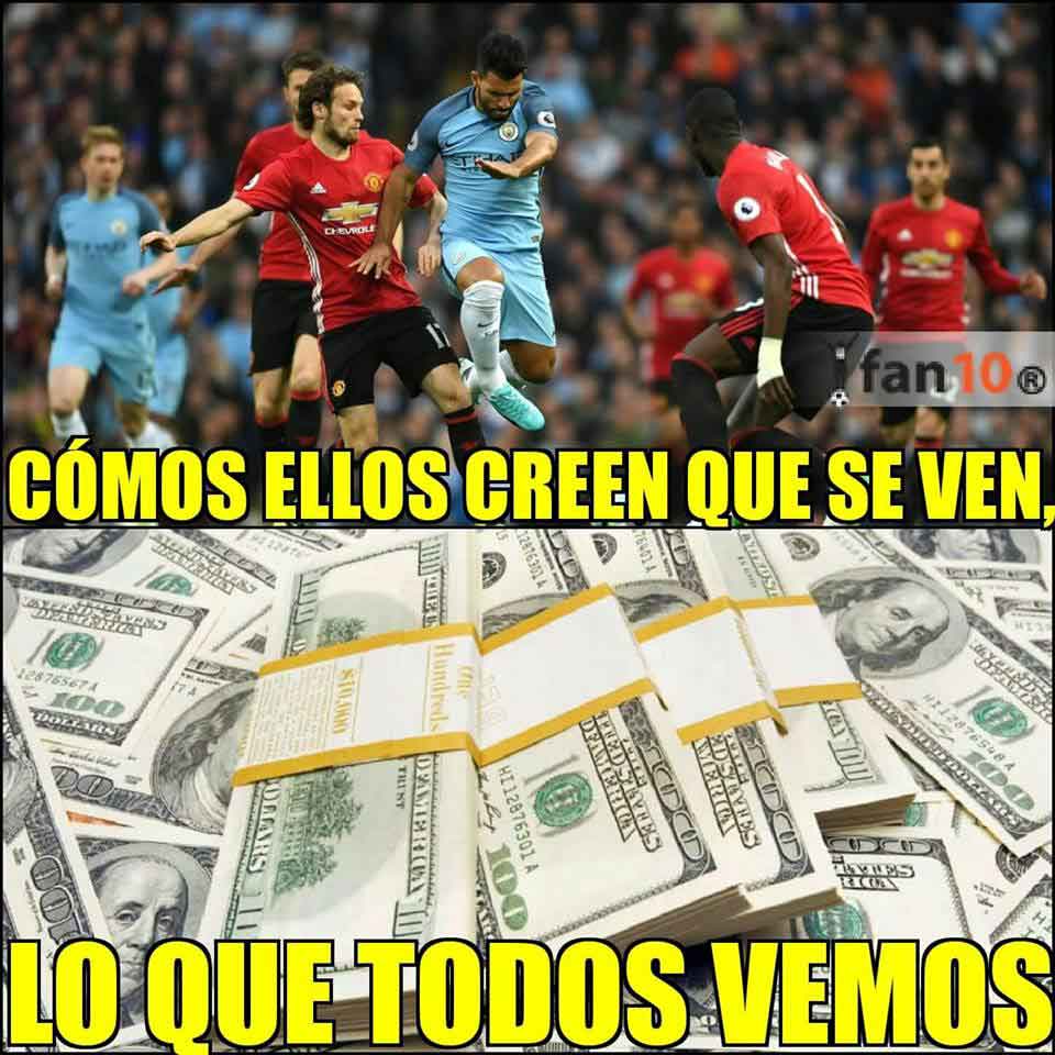 El United paró la fiesta del City en el campo y los memes 10