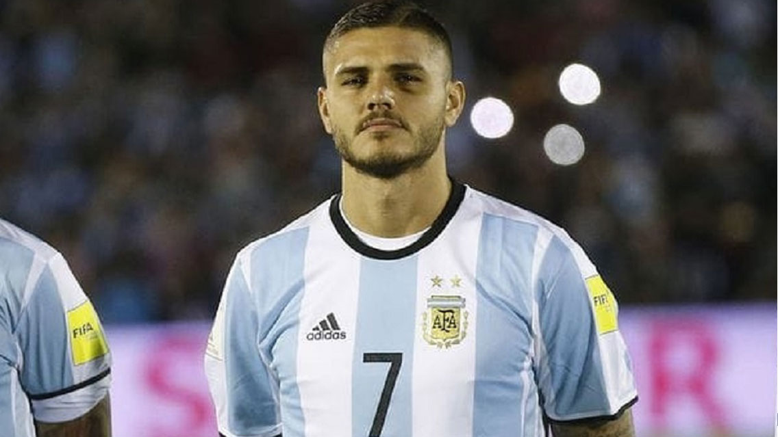 Mauro Icardi, estará fuera del Mundial Rusia 2018