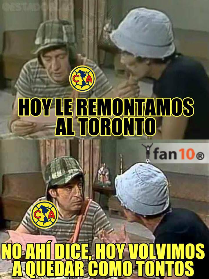 América, humillado en los memes de la no “remontada” al Toronto 1