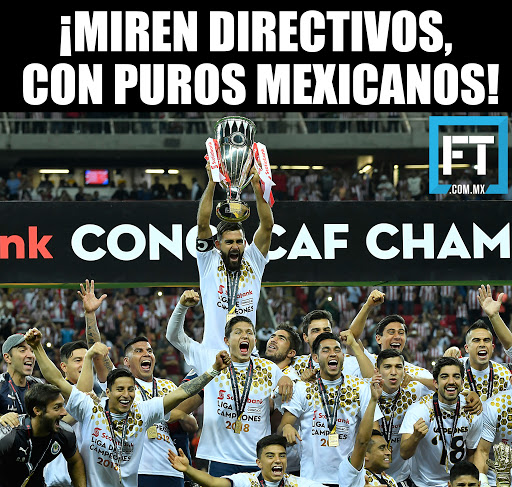 Los memes del título de las Chivas en la Concachampions 2