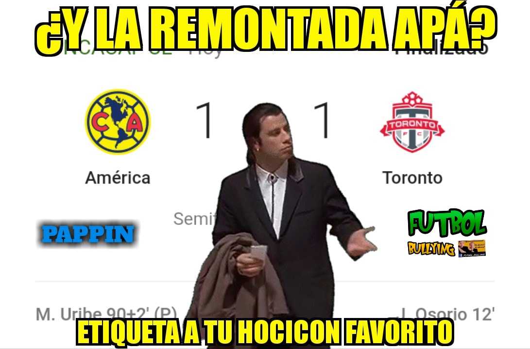 América, humillado en los memes de la no “remontada” al Toronto 5