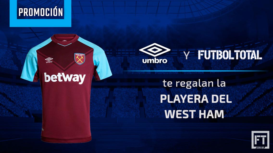 Umbro y Futbol Total te regalan la playera del West Ham