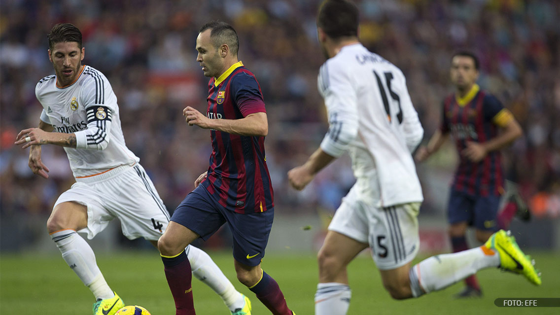 Andrés Iniesta: sus números en el Barcelona-Real Madrid