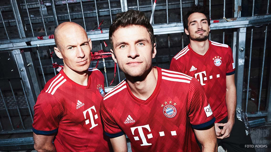 Bayern Munich lanza nuevo uniforme para la temporada 2018-19