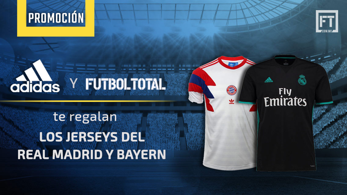 adidas y Futbol Total te regalan los jerseys del Real Madrid y Bayern Munich