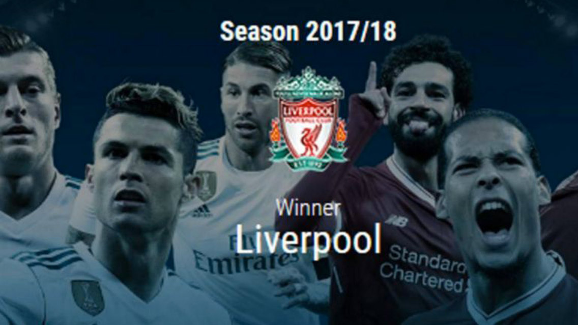 UEFA comete error y pone a Liverpool campeón de Champions League