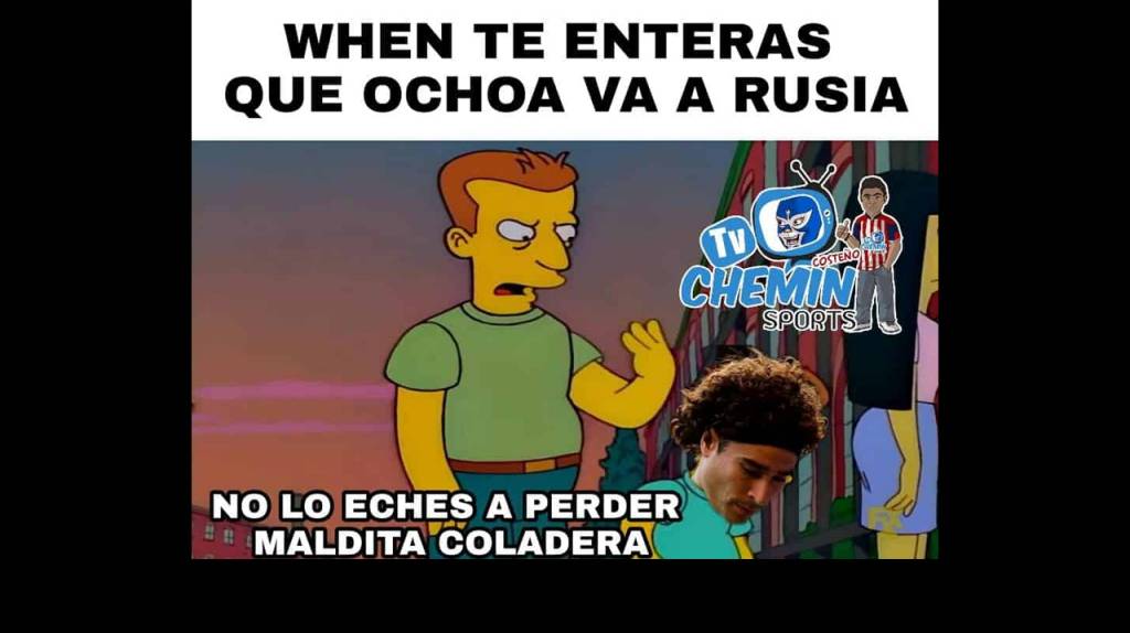 Los memes de la lista de Selección Mexicana 1