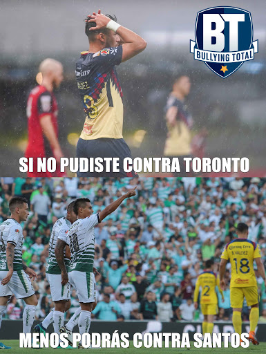 Los memes del baile de Santos Laguna al América 7