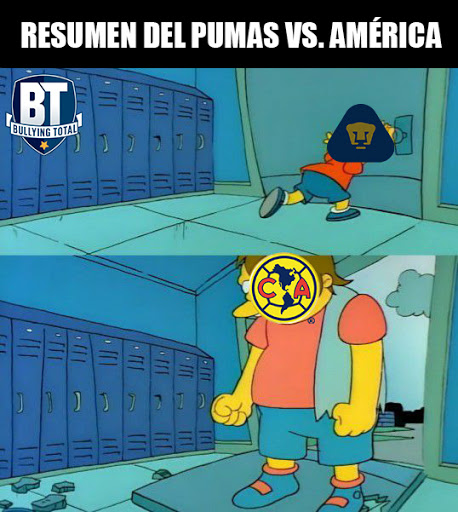Los memes de Pumas y su papá América 0