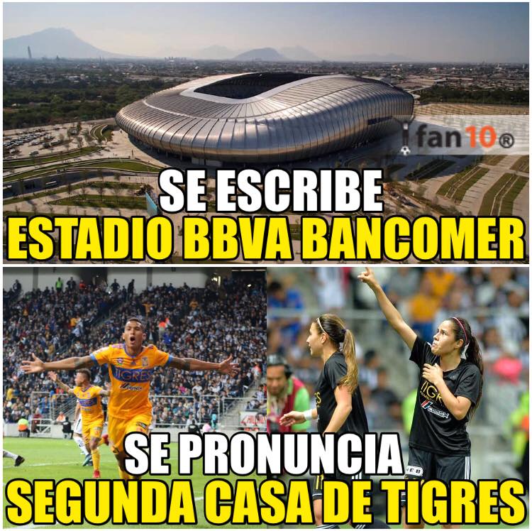 El estadio de Monterrey, casa de los Tigres, en los memes 4