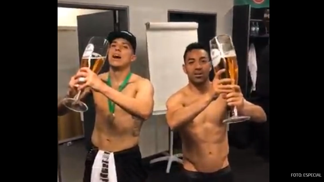 La memorable celebración de Salcedo y Fabián con Frankfurt