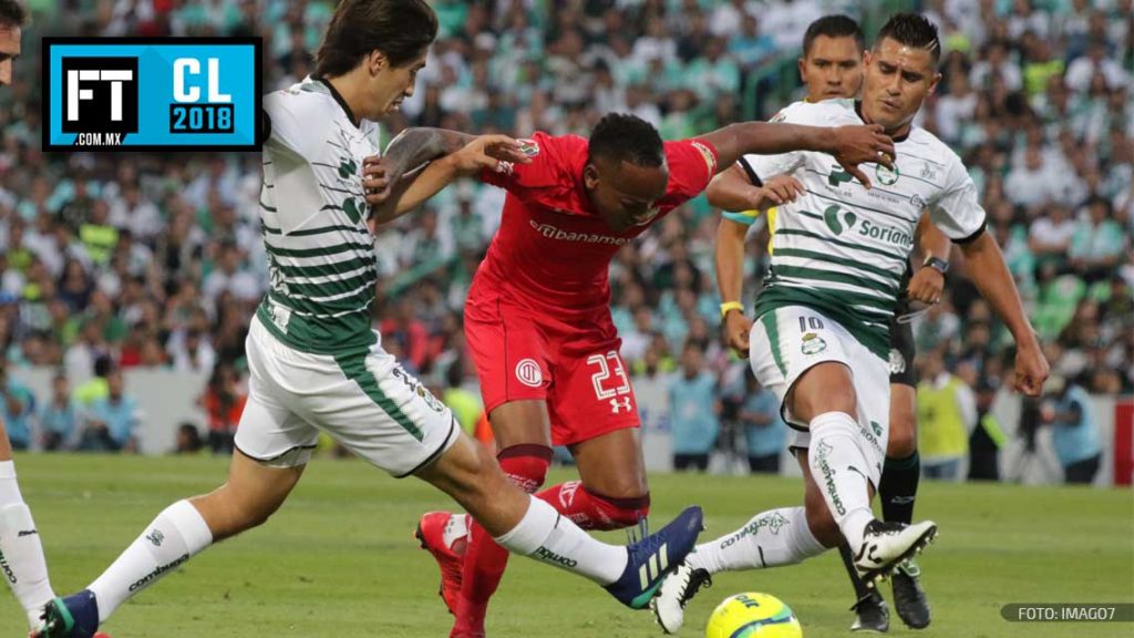 Santos saca lo Guerrero y vence a Toluca en la ida
