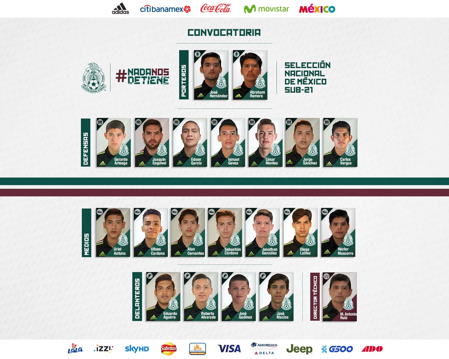 ¡Oficial! La lista de la Selección Mexicana para el Torneo de Toulón 0