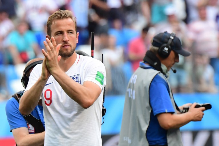 Harry Kane al final de partido 