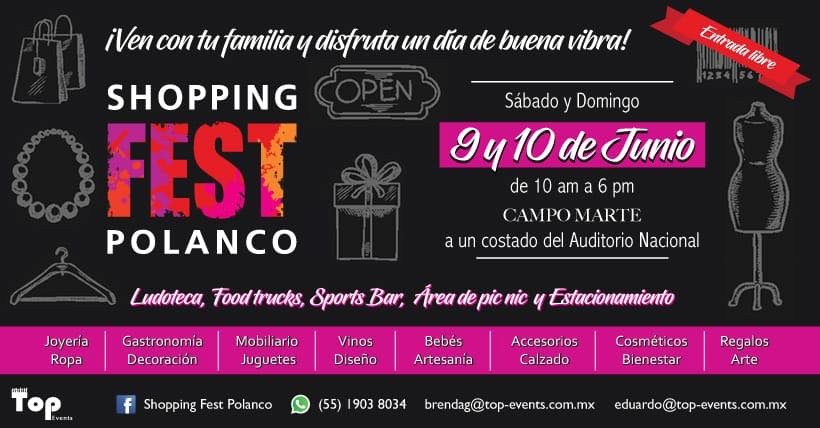 Shopping Fest Polanco, el evento de compras mas importante en DF  y también para ver el Futbol 0