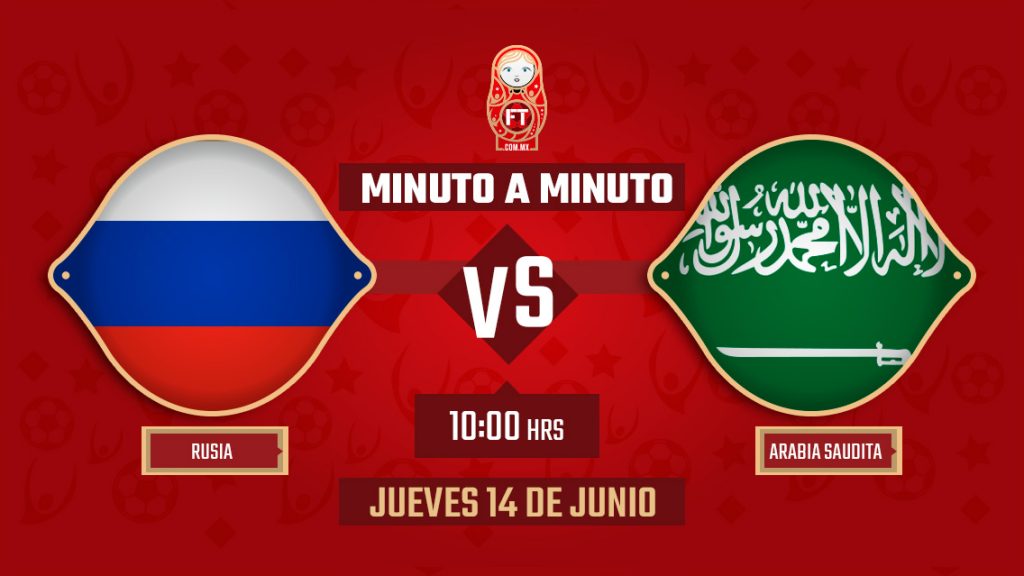 Rusia vs Arabia Saudita | Mundial Rusia 2018 | EN VIVO: Minuto a minuto