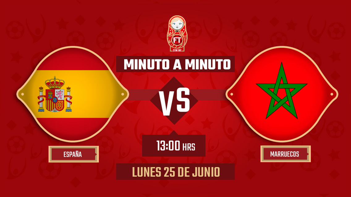 España vs Marruecos | Mundial Rusia 2018 | EN VIVO: Minuto a minuto