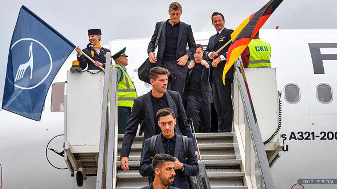 Alemania llega a Rusia para enfrentar a México y a defender el título