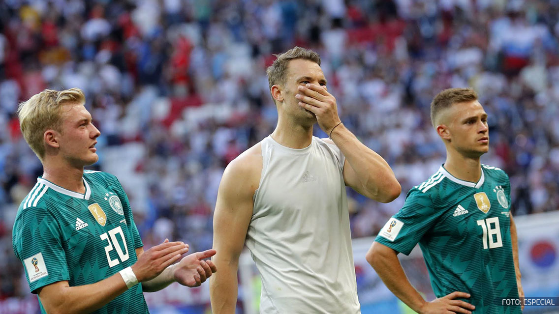 Alemania víctima de la maldición del Campeón del Mundo