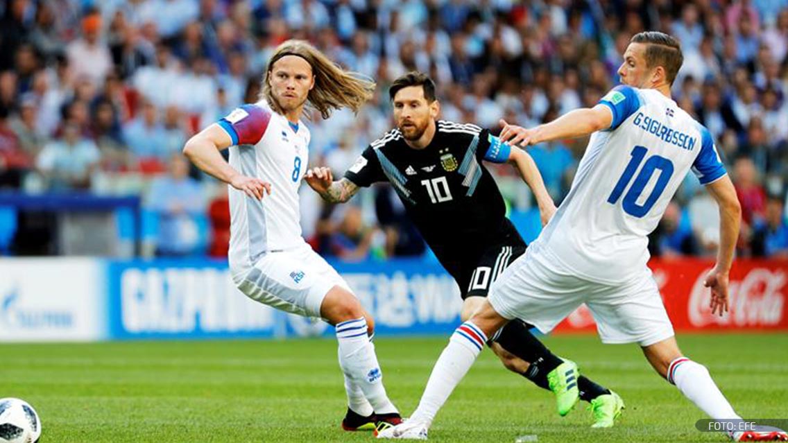 Las postales del histórico empate de Islandia frente a Argentina