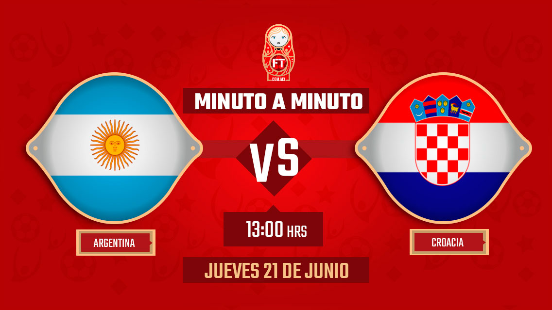 Argentina vs Croacia | Mundial Rusia 2018 | EN VIVO: Minuto a minuto