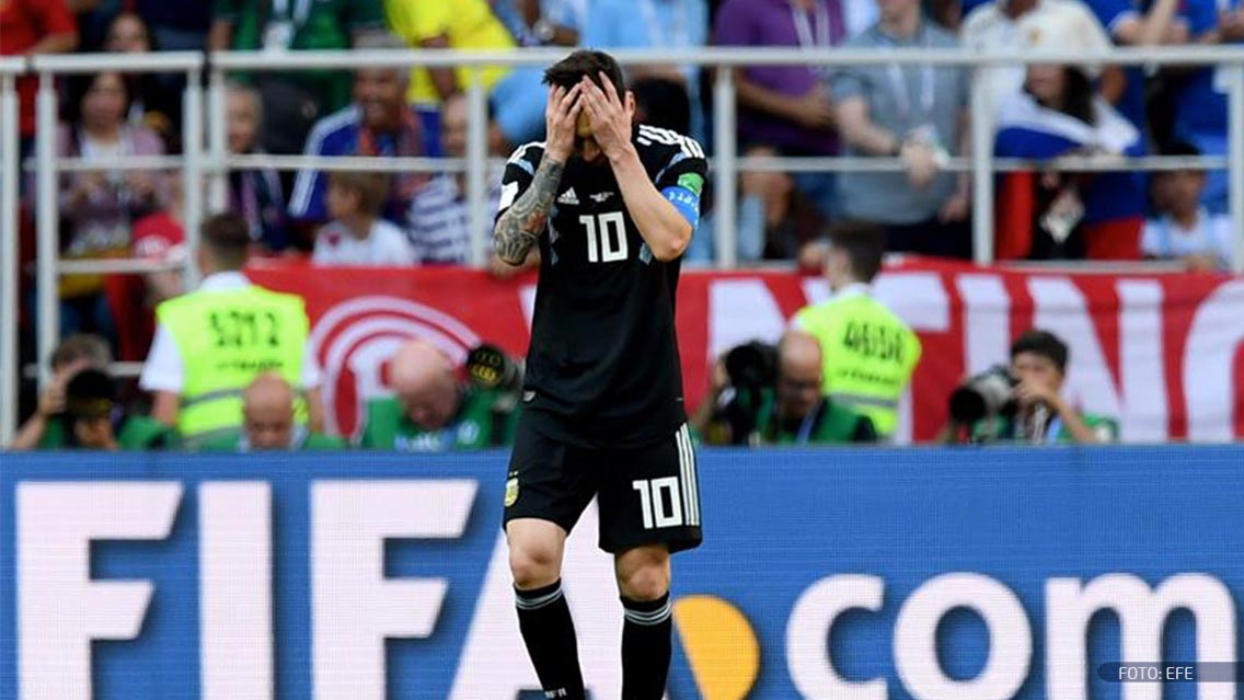 Lionel Messi falló y Argentina no pudo derrotar a Islandia