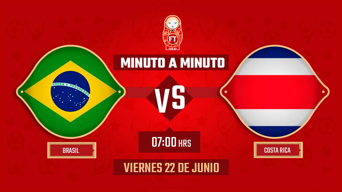 Brasil vs Costa Rica | Mundial Rusia 2018 | EN VIVO: Minuto a minuto