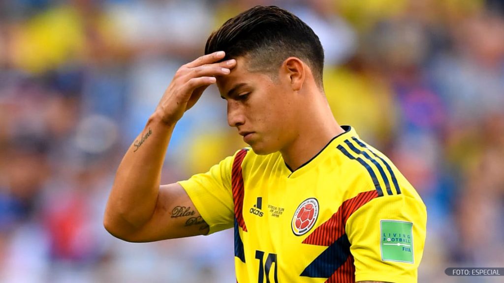 James Rodríguez es duda contra Inglaterra