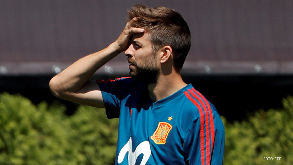 Gerard Pique abandona entrenamiento de España