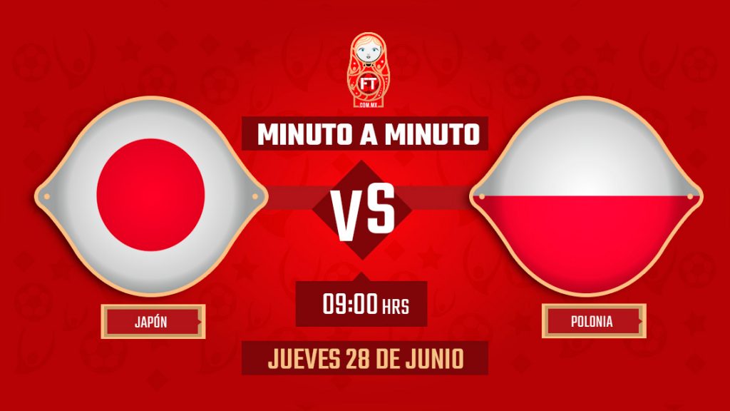 Japón vs Polonia| Mundial Rusia 2018 | EN VIVO: Minuto a minuto