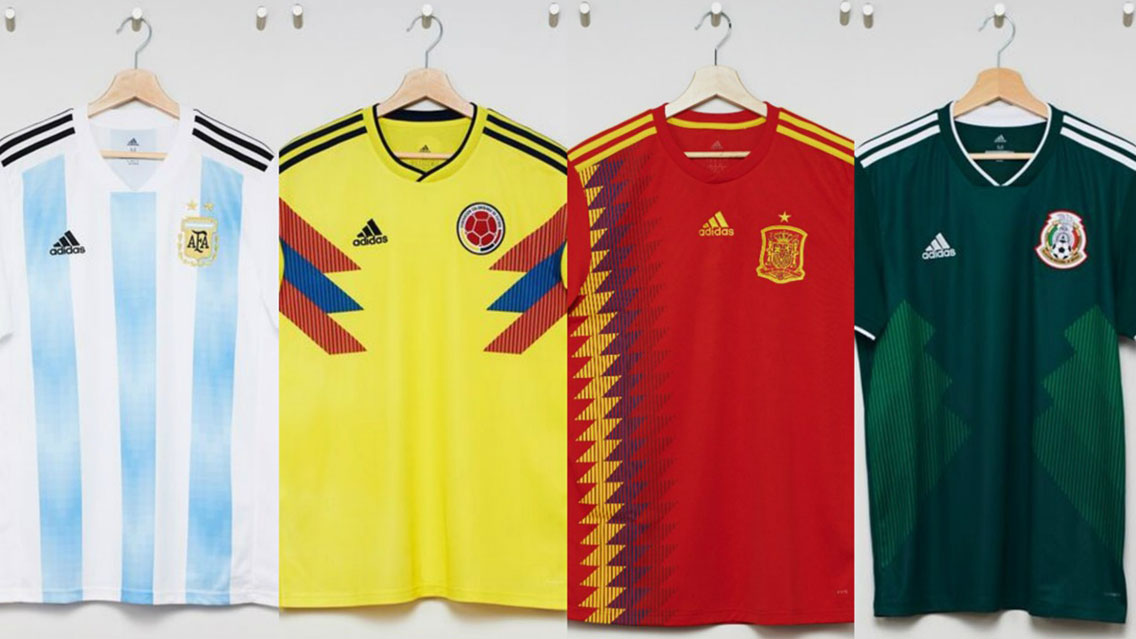 Las 32 camisetas de la Copa del Mundo de Rusia 2018