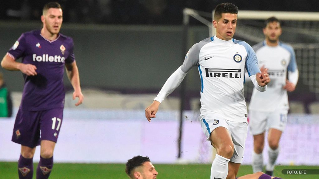 Joao Cancelo jugando con el Inter de Milán