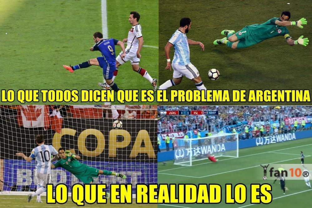 Messi, el villano y protagonista de los memes de Argentina 0