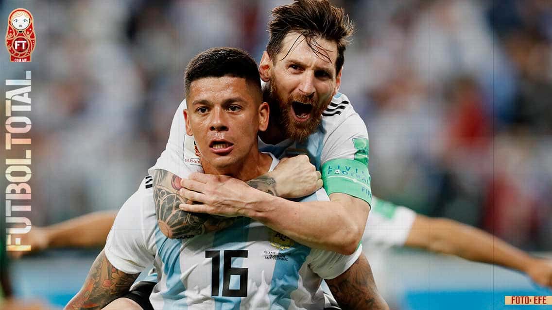 Argentina sufre, pero de la mano de Rojo y Messi va a los octavos