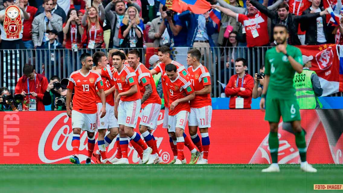 El primer gol en Rusia y en los últimos 5 mundiales