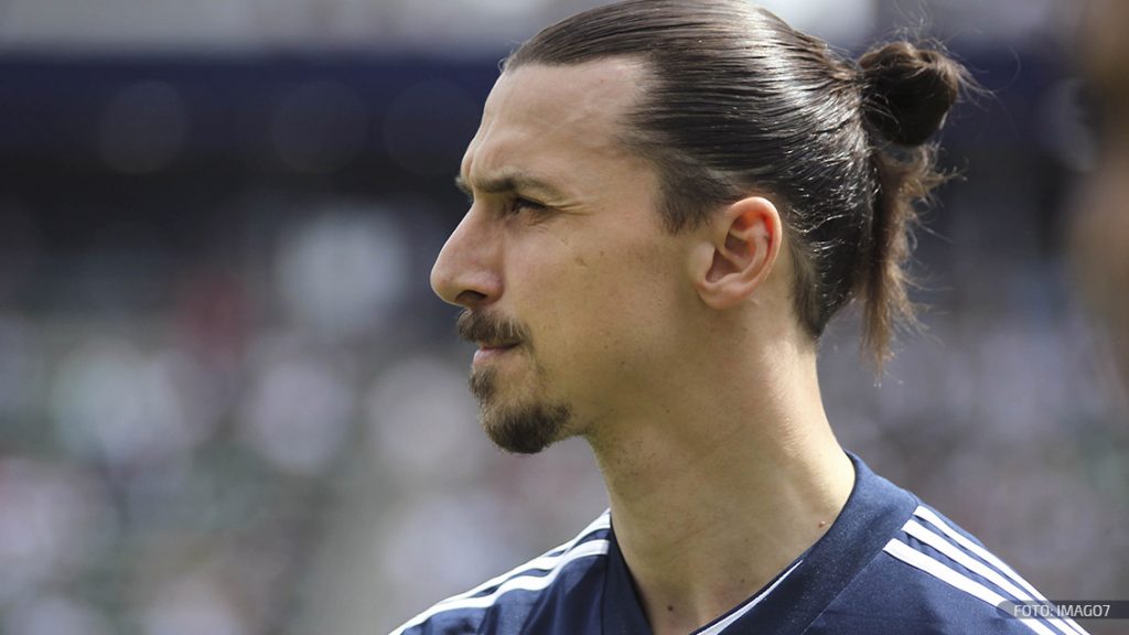 Zlatan Ibrahimovic en un partido con el LA Galaxy