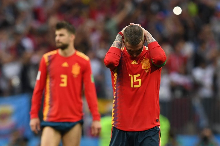 Derrota de España, capitán Sergio Ramos