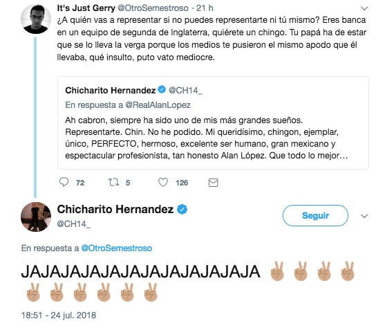 Chicharito discute con fan