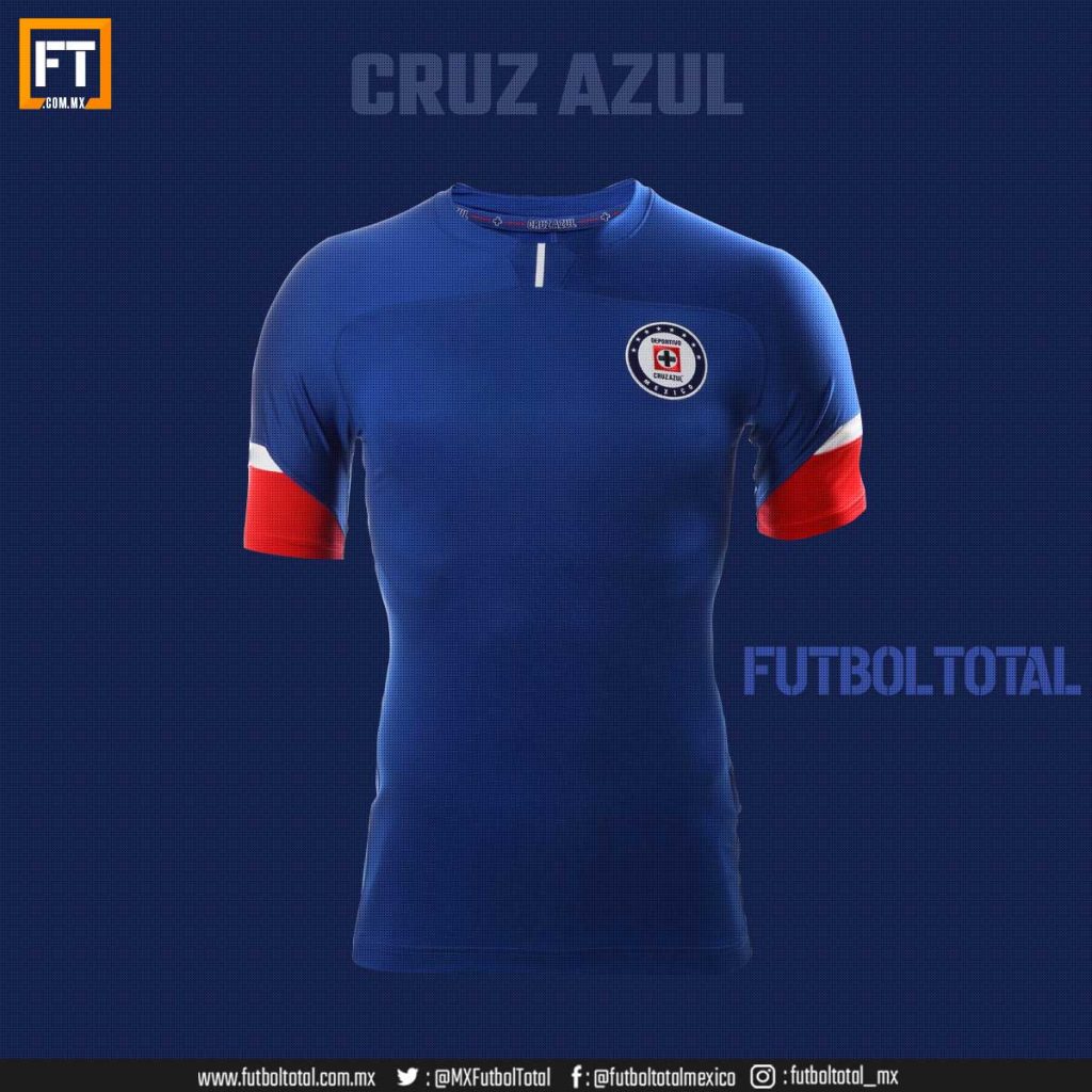 Cruz Azul America jersey sin patrocinio