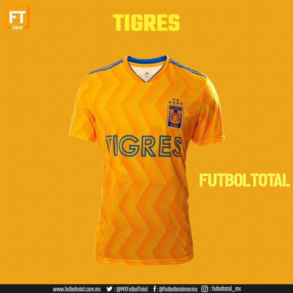 Tigres America jersey sin patrocinio