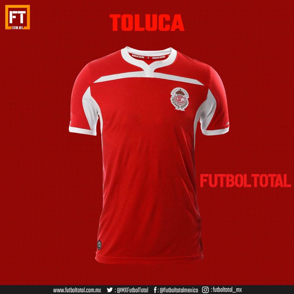 Toluca America jersey sin patrocinio