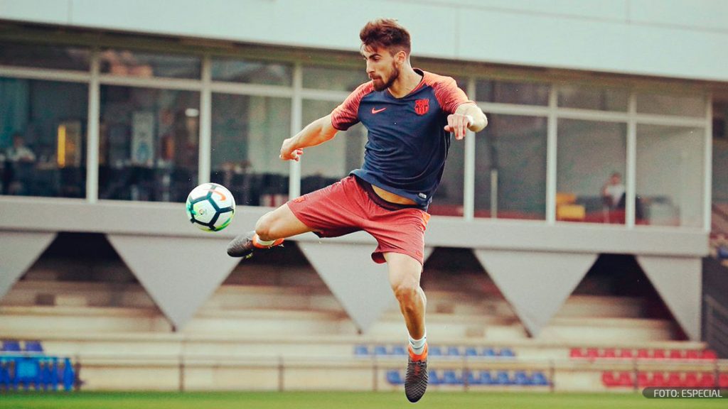 André Gomes entrena con el Barcelona