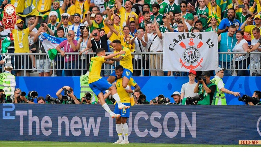 Brasil derrota con autoridad a México y va a cuartos de final