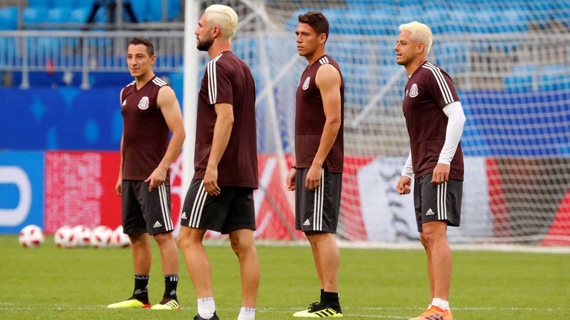 Chicharito y Layún cambian de look previo a duelo vs Brasil