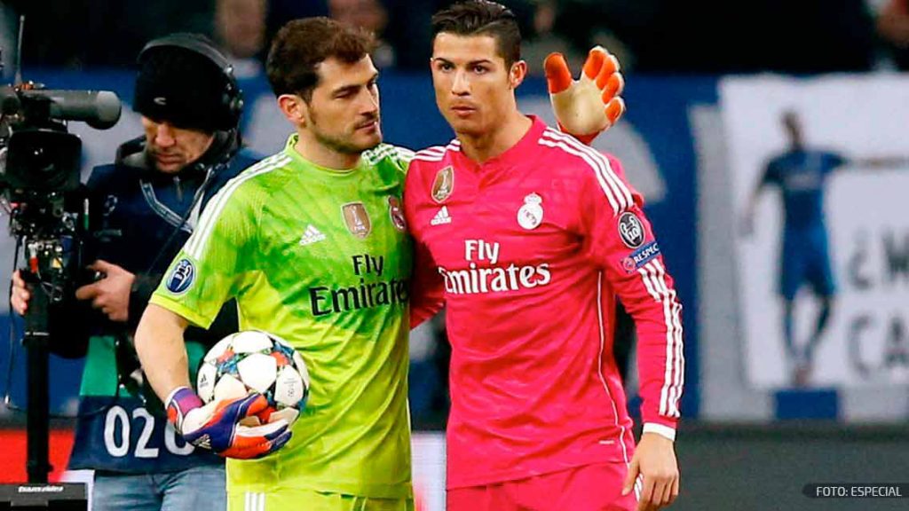 Iker Casillas y Cristiano Ronaldo en Real Madrid