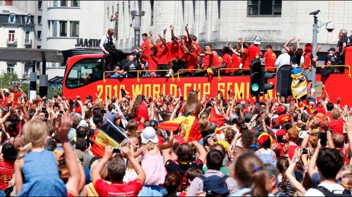 Tercer lograr que sabe a gloria. Así recibieron a Bélgica en su regreso de Rusia