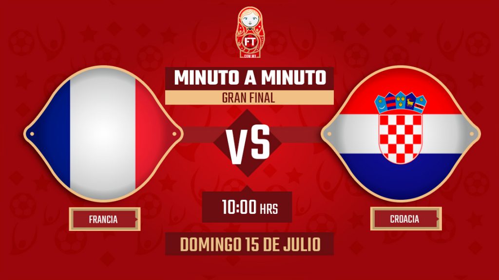 Francia vs Croacia | Mundial Rusia 2018 | EN VIVO: Minuto a minuto